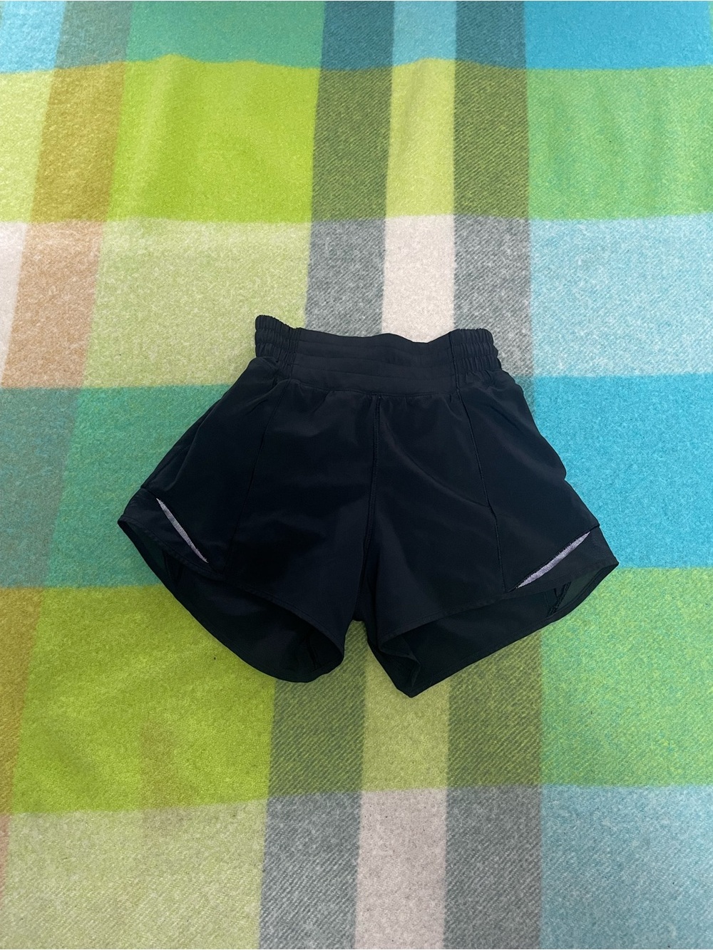 lululemon athletica Black Split-Hem Running Shorts